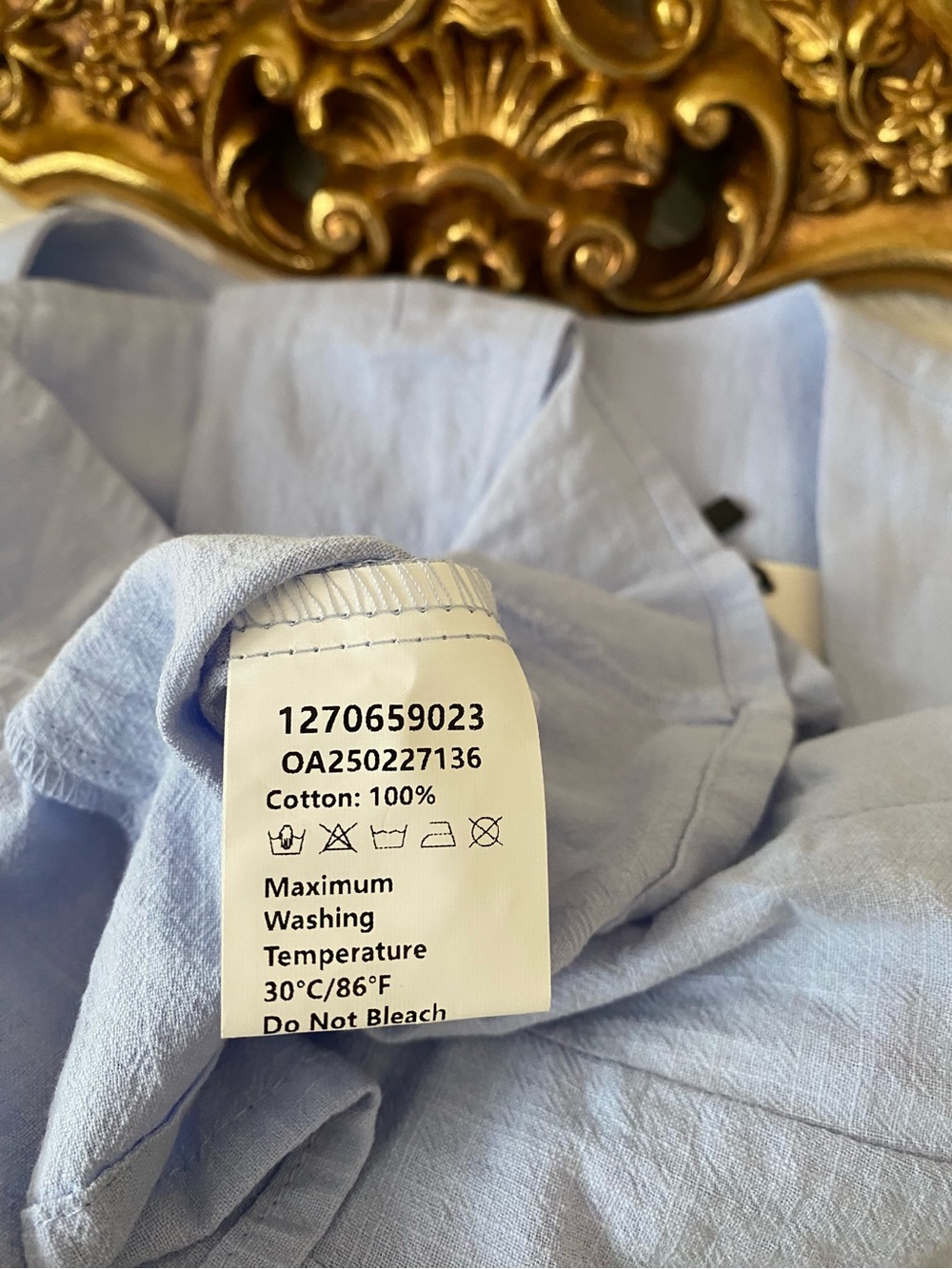 Commense Button Down Peplum Top - Picture 10 of 10